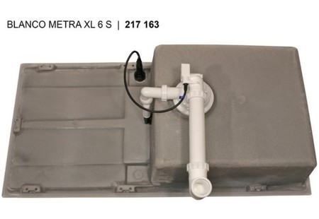 Мойка Blanco Метра (metra) XL 6 S-F темная скала ИнФино (infino) клапан-автомат InFino 518883
