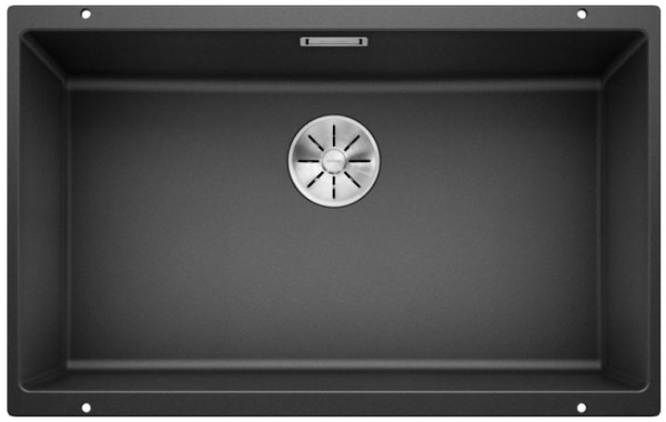 Мойка Blanco SUBLINE 700-U SILGRANIT антрацит клапан-автомат InFino 523442