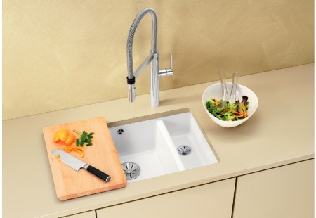 Мойка Blanco SUBLINE 350/150-U черный клапан-автомат InFino 523747