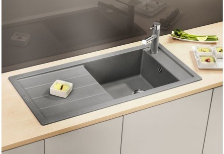 Мойка Blanco Мевит (mevit) XL 6S антрацит ИнФино (infino) клапан-автомат InFino 518363