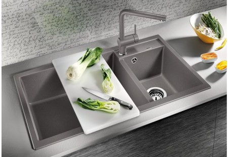 Мойка Blanco Метра (metra) 9 жемчужный ИнФино (infino) клапан-автомат InFino 520586