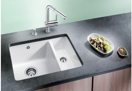 Мойка Blanco SUBLINE 350/150-U белый глянцевый 514522