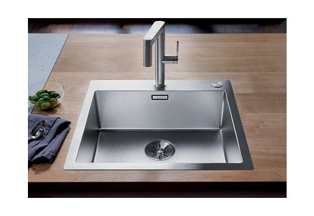 Мойка Blanco Кларон (claron) 500-IF/A Дуринокс (durinox) отводная арматура ИнФино (infino) нержавеющая сталь полированная ИнФино (infino) клапан-автомат InFino 523393