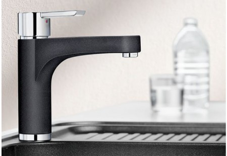 Смеситель Blanco Pylos chrome/Silgranit темная скала 518791