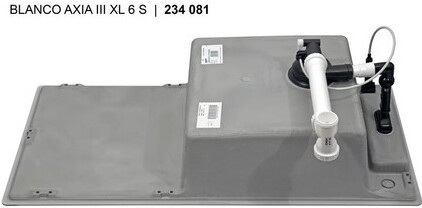 Мойка Blanco Аксия (axia) III XL 6 S-F антрацит ИнФино (infino) клапан-автомат InFino 523520