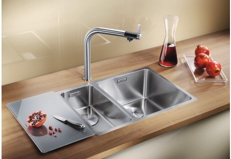 Мойка Blanco Andano 400/400-IF нержавеющая сталь клапан-автомат InFino 522985