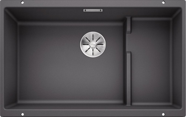 Мойка Blanco SUBLINE 700-U SILGRANIT отводная арматура InFino® алюметаллик чаша слева клапан-автомат InFino 523444