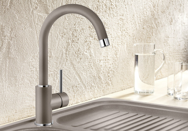 Смеситель Blanco MIDA Silgranit вулкан серый 526965