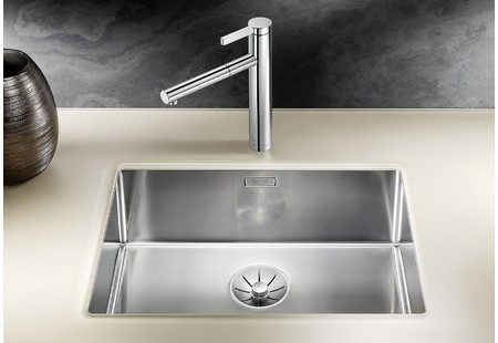 Мойка Blanco Claron 550-U нержавеющая сталь полированная клапан-автомат InFino 521579