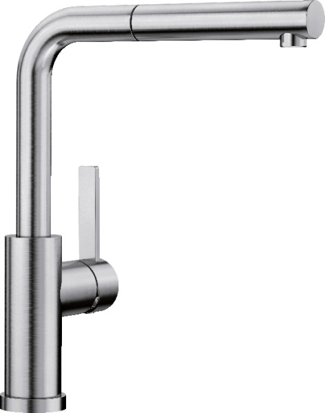 Смеситель Blanco Lanora-S-F нержавеющая сталь 526180