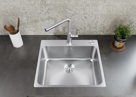 Мойка Blanco Solis 500-IF/A нержавеющая сталь полированная клапан-автомат InFino 526124