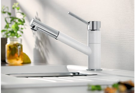 Смеситель Blanco KANO-S SILGRANIT серый бежевый 525042