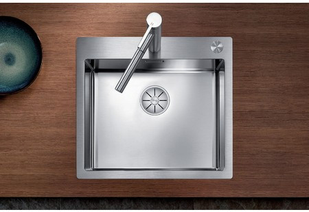 Мойка Blanco Кларон (claron) 500-IF/A Дуринокс (durinox) отводная арматура ИнФино (infino) нержавеющая сталь полированная ИнФино (infino) клапан-автомат InFino 523393