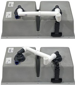 Мойка Blanco SUBLINE 350/350-U SILGRANIT кофе клапан-автомат InFino 523583