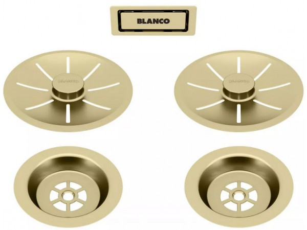 Набор декоративных элементов Blanco C-overflow и InFino® Satin Gold (две чаши) 203477