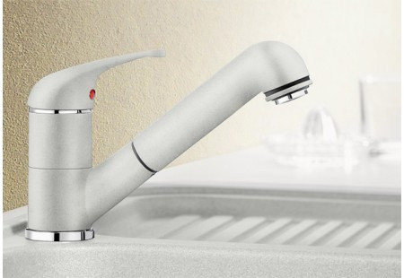 Смеситель Blanco Daras-S  Silgranit черный 526234