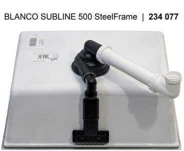 Мойка Blanco SUBLINE 500-IF антрацит клапан-автомат InFino 524107