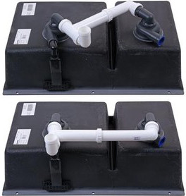 Мойка Blanco SUBLINE 430/270-U серый бежевый клапан-автомат InFino 523158