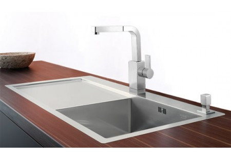 Мойка Blanco Claron 4S-IF/A крыло нержавеющая сталь полированная чаша слева клапан-автомат InFino 521624