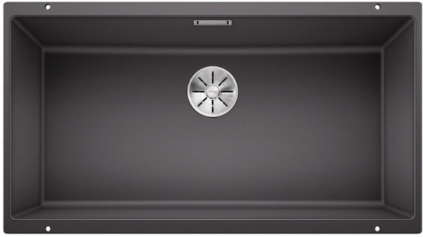 Мойка Blanco SUBLINE 800-U темная скала клапан-автомат InFino 523142