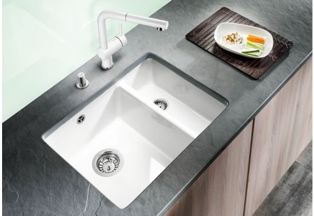 Мойка Blanco SUBLINE 350/150-U белый глянцевый 514522