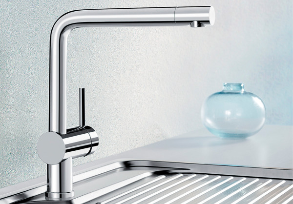 Смеситель Blanco Linus нержавеющая сталь полированная 517183
