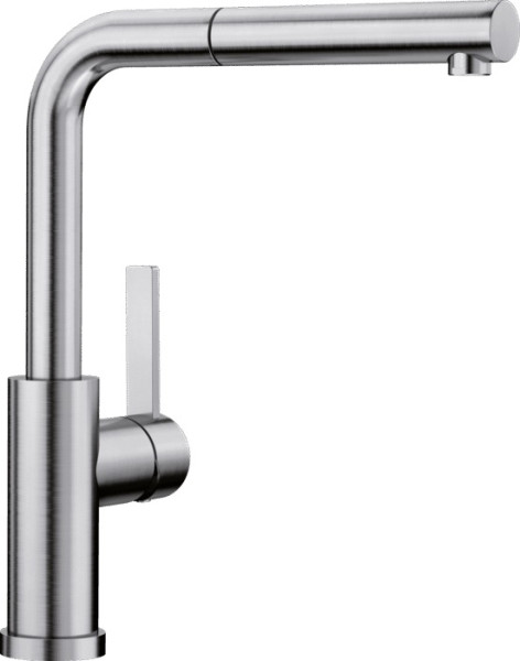 Смеситель Blanco Lanora-F нержавеющая сталь матовая 526179