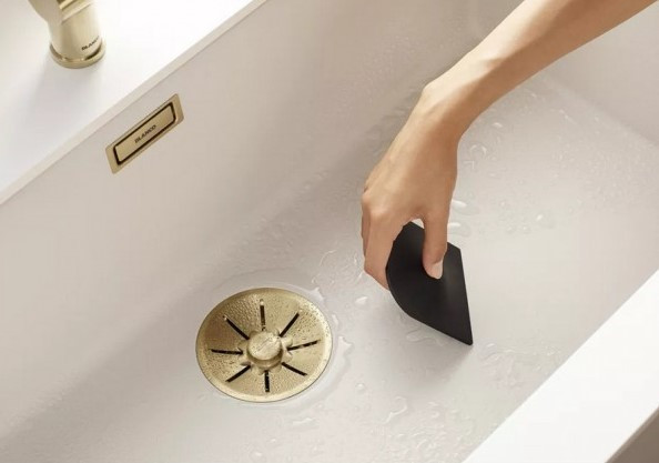 Набор декоративных элементов Blanco C-overflow и InFino® Satin Gold (две чаши) 203477