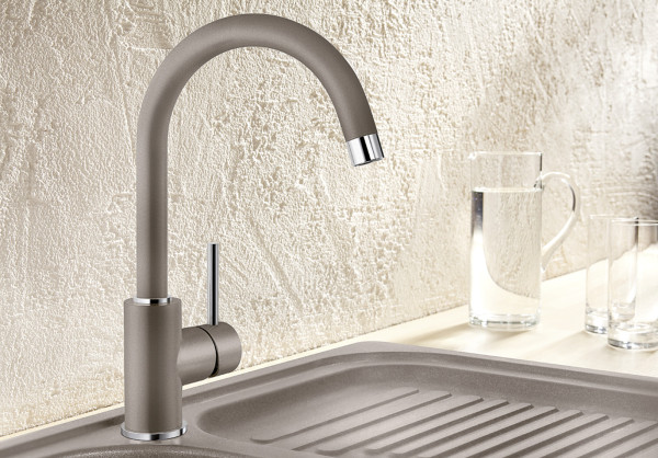 Смеситель Blanco MIDA Silgranit черный 526145