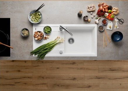 Мойка Blanco Metra XL 6S белый клапан-автомат InFino 515280